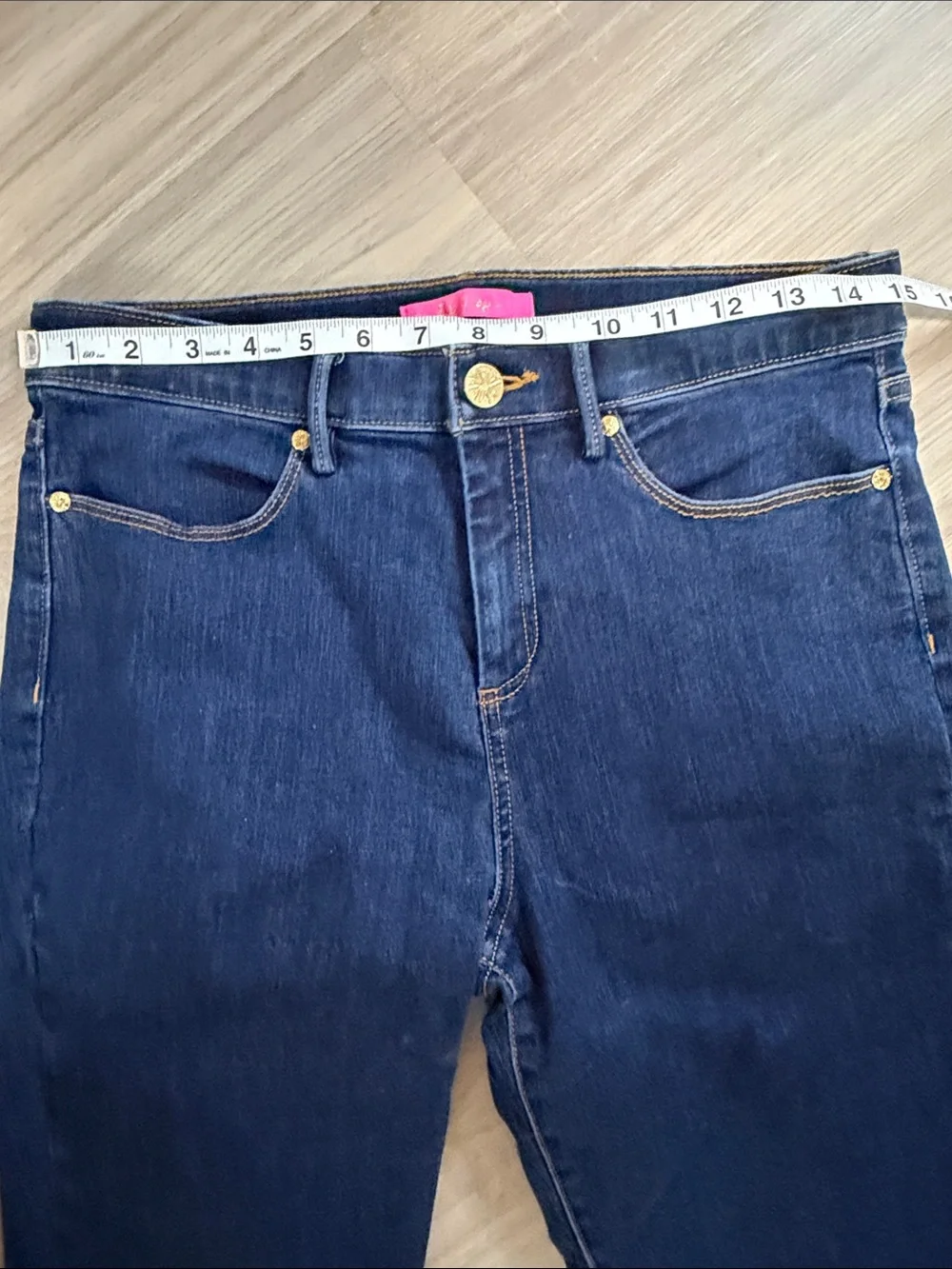 Lilly Pulitzer Dark Wash Eagan High Rise Skinny Denim Jeans. Sz M-10 - Picture 7 of 13